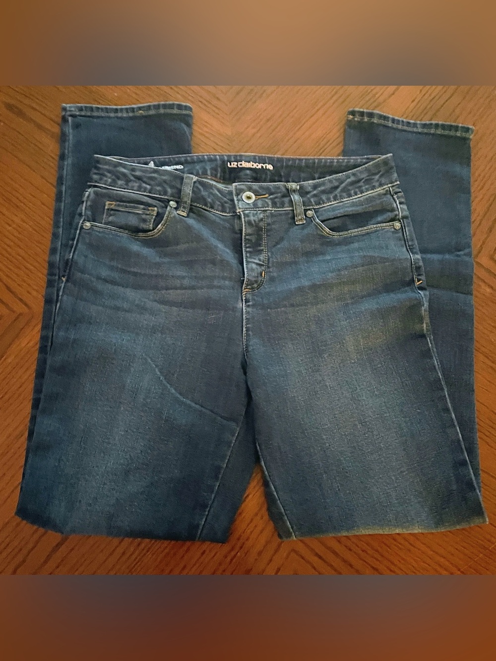 Liz Claiborne Dark Blue Straight Leg Jeans